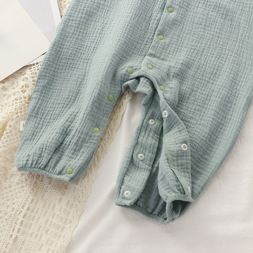 Детское хлопковое марлевое дышащее боди для новорожденных, детская пижама для выхода на улицу