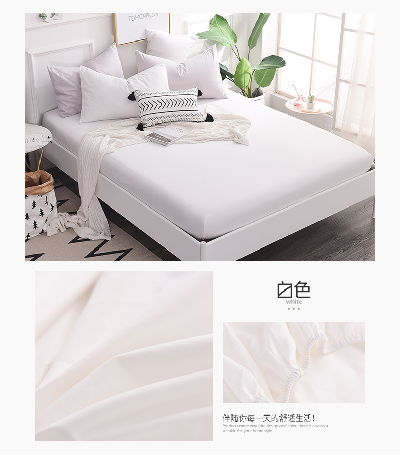 Fitted Hengyuanxiang duy nhất mảnh giường bông bông bộ khăn trải giường tấm 1,5 1.8m 1,2m Simmons bảo vệ tay - Trang bị Covers Mẫu ga phủ giường