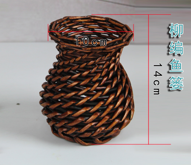Trang chủ phụ kiện sáng tạo sân vườn mây mây wicker hoa mô phỏng hoa khô hoa cắm hoa nhỏ bình hoa trang trí - Vase / Bồn hoa & Kệ chậu nhựa treo tường