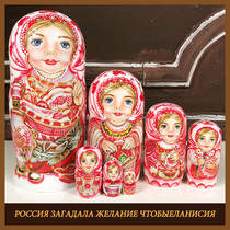 Russian doll 7-layer basswood paint double-sided story doll handmade painted gift ornaments