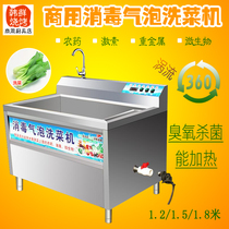 Commercial fruit and vegetable disinfection and washing machine disinfection bubble vegetable washing machine 1 2 meters 1 5 meters 1 8 meters ozone sterilization vegetable washing machine