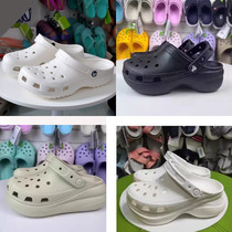 The same style as the stars cloud mid-heel Yang Mi high-heeled beach shoes puff cave shoes igloo thick-soled sandals 206750