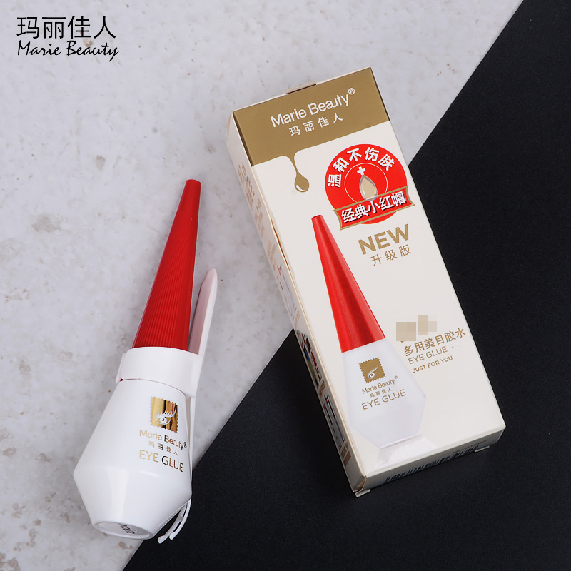Mary Belle's red cover multi-purpose beauty eyelid paste white super sticky glue false eyelashes glue transparent