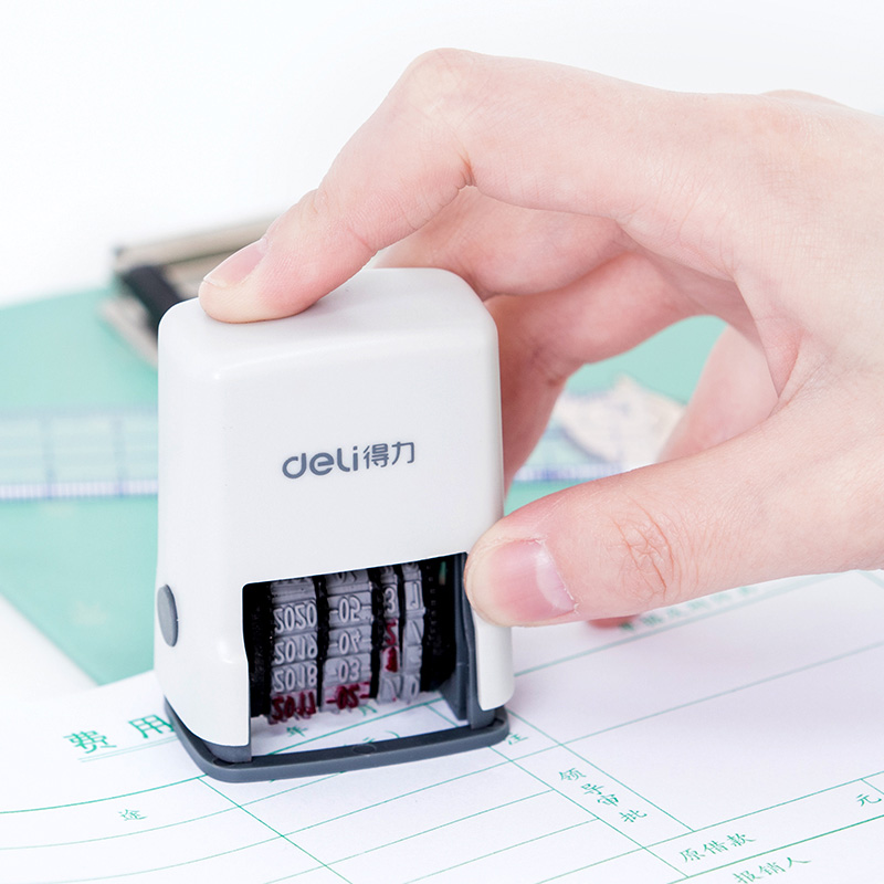 Deli 79951 Ink back seal date print Digital seal number print adjustable year, month, day, date of production