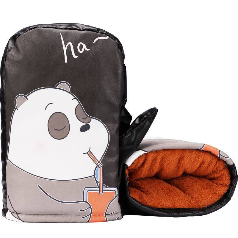 Pedal motorcycle gloves winter windshield men and women waterproof glove shield battery cycling men