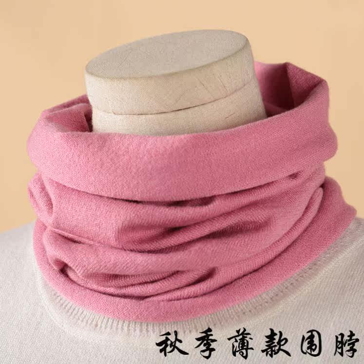 Neck-guarding neck female thin neck collar winter warm cashmere neck cover winter neck cover red fake collar hood