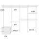 Walk-in metal wardrobe open cloakroom custom built wall wardrobe small apartment storage room hanging clothes room design