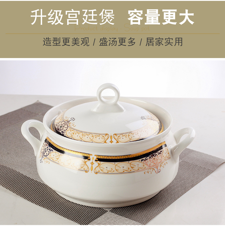 Dishes suit household European - style up phnom penh contracted small pure and fresh and jingdezhen ceramic tableware suit Dishes chopsticks kitchen utensils and appliances