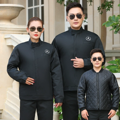 Новая рабочая одежда Mercedes-Benz, хлопковое пальто, мужские топы, мастерская Winter 4S после продажи, автомобильная ремонт, теплая рабочая одежда, утолщенная настройка