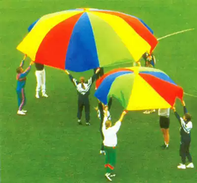 Kindergarten Outdoor Indoor Rainbow Umbrella Children's Super Parachute Feel Integration Training Equipment Children's Game Umbrella Toys
