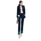 Fashionable OL professional wear small suit 2022 autumn women's fashion color matching mid-length two-piece temperament suit tide