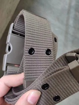 Woven outer waistband tactical outdoor belt military training nylon canvas buckle belt