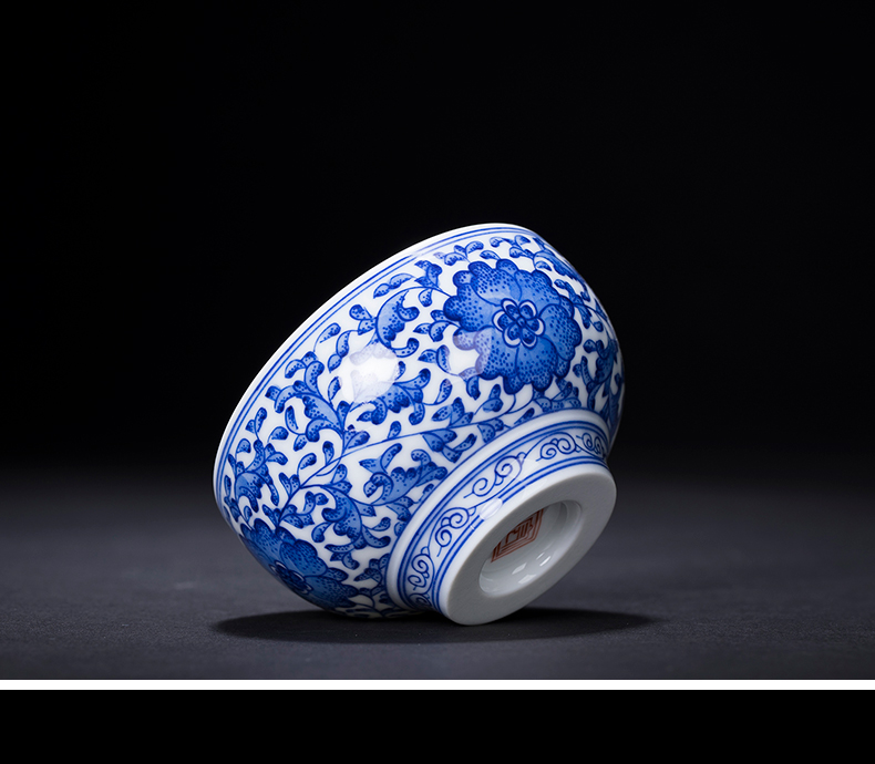 Jingdezhen porcelain craft pure hand draw archaize ceramic masters cup kung fu tea cup sample tea cup but small tea cups