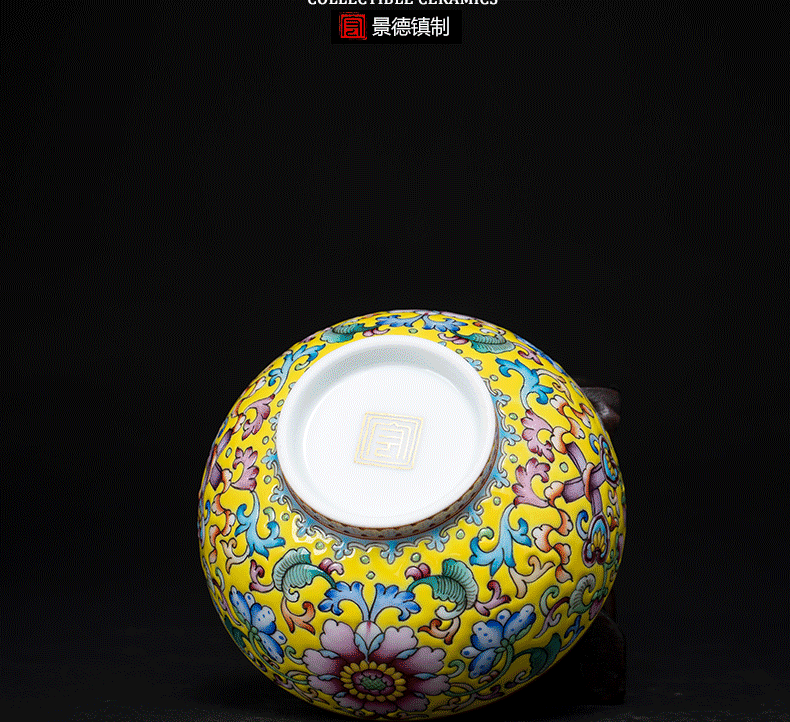 Jingdezhen kung fu tea master cup single cup small teacups hand - made personal colored enamel cup cup sample tea cup tea cups
