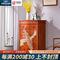 Rosewood chest chest sandalwood antique Chinese style storage cabinet mahogany storage cabinet bedroom hedgehog red sandalwood