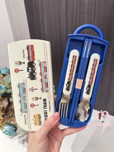 Nuby, Дисней, японский детский портативный комплект для школьников из нержавеющей стали, посуда