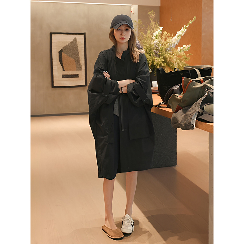 Mazhao Mzx Mid-Length Workwear Trench Coat for Women 2026 New Spring Style for Petite Figures Wt9275-P