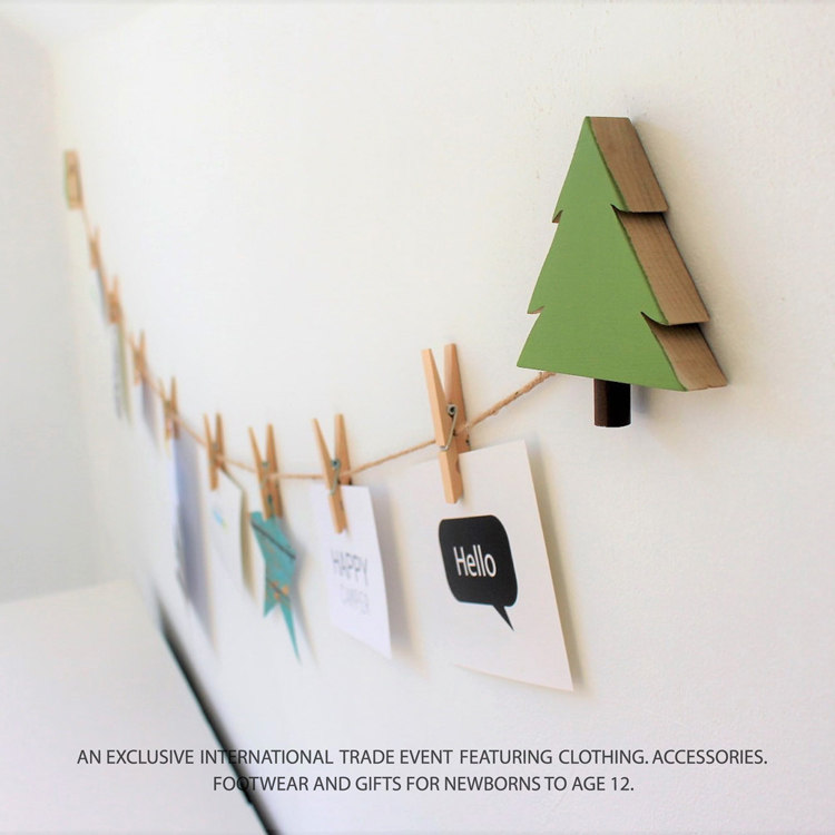 Nordic style wall hanging clip children's photography kindergarten children's clothing store wall decoration hanging clip