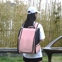 Small and medium pet parakeet Backpack Transparent Bird Cage Large Portable Outband Transport Case Ash Machine Xuanfeng Tiger Leather