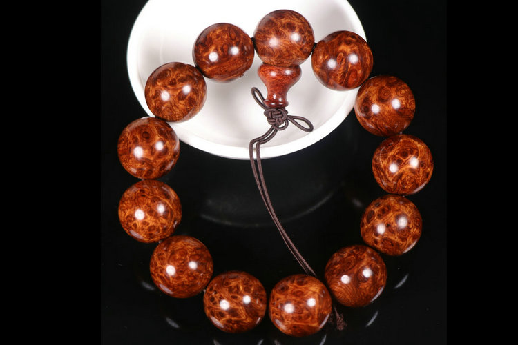 Vòng đeo tay ma Hải Nam huanghuali 20 mm vòng tay ma 20 quả lê biển khối u cũ hạt vòng tay trang sức vòng pandora