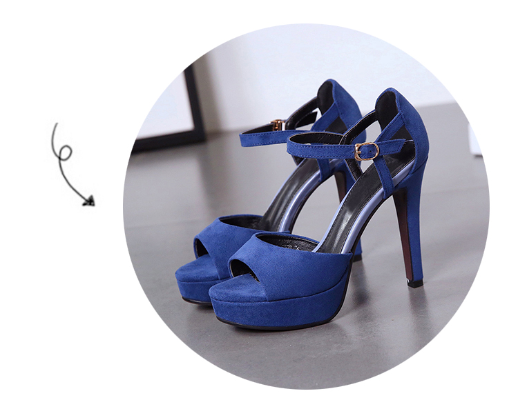 Giày sandal đế xuồng nữ xuân hè 2018 mới gợi cảm đẹp với hở ngón chống thấm nước khóa từ khóa nhỏ cao gót tươi mới dép quai hậu nữ đi học