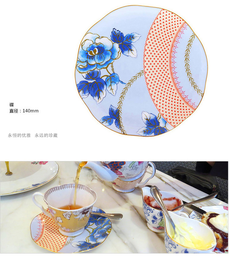 Wedgwood waterford Wedgwood flowers dance sphenoid ipads porcelain coffee cup dish 2 suit ipads China tea set gift boxes