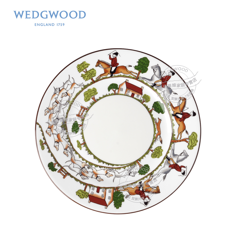 Wedgwood waterford Wedgwood Hunting Scene Hunting series of decorative plate 20 cm ipads porcelain plates