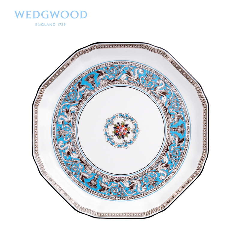 Wedgwood Florentine fiorentina retro anise fruit fork plate + 2 only ipads porcelain snack plate