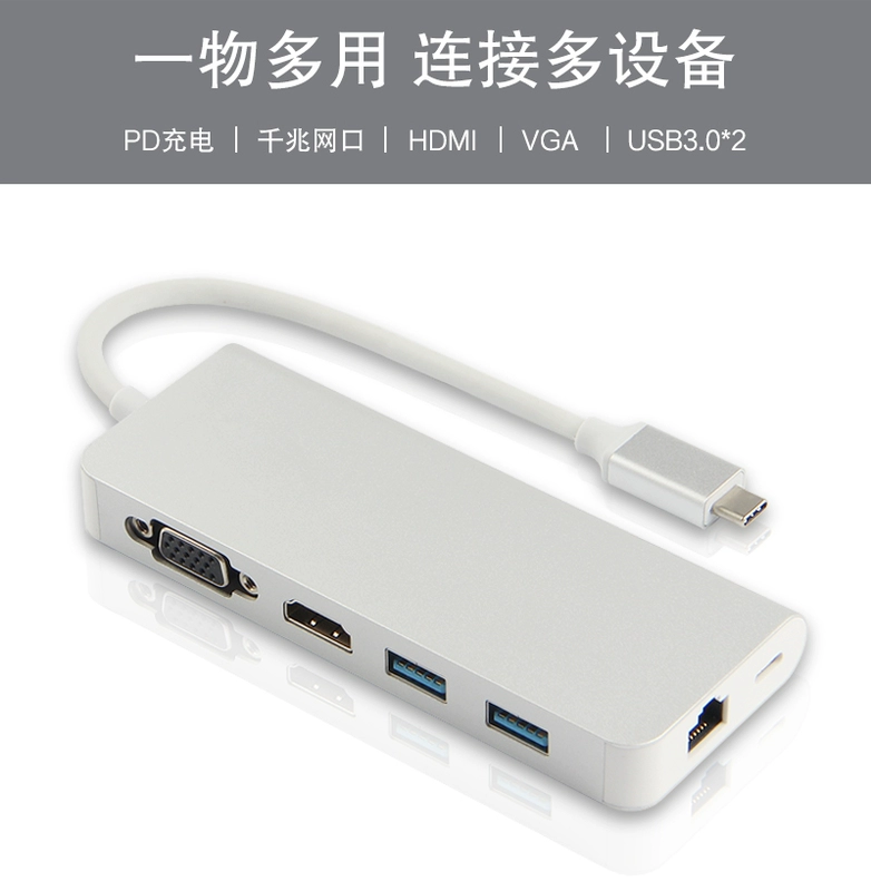 USB-C chuyển đổi Microsoft Surface Tới docking bộ chuyển đổi Book2 mở rộng Microsoft Tablet trạm laptop docking kết nối với một máy chiếu VGA đọc HDMI truyền hình cáp thẻ USB - USB Aaccessories