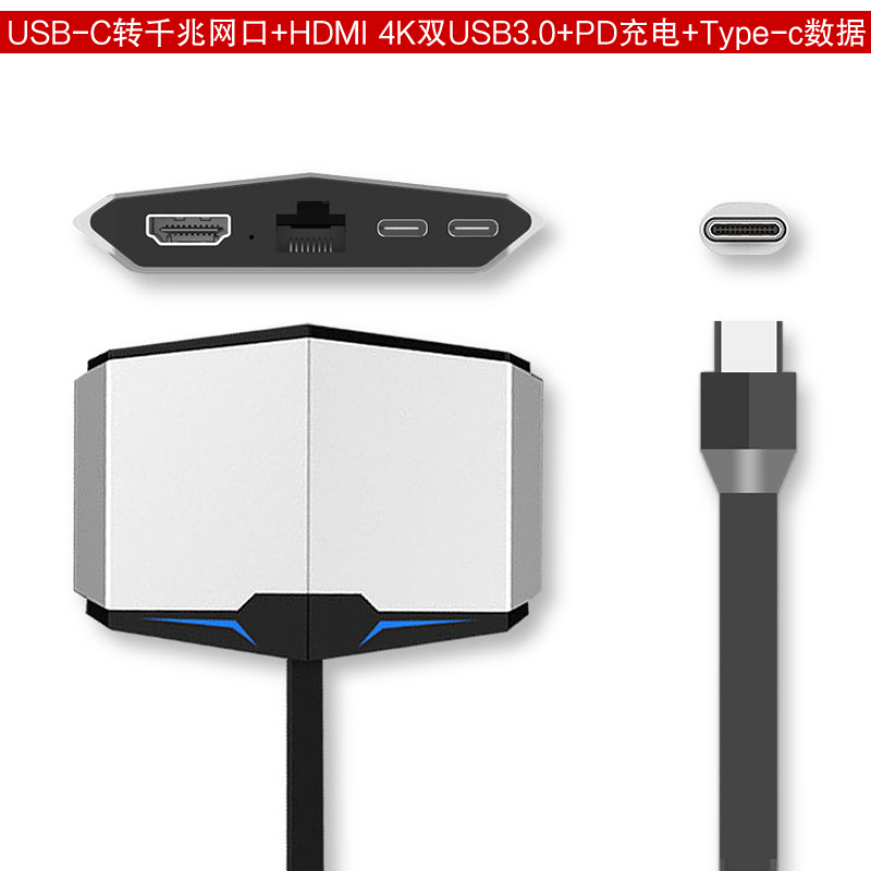 Dài bến tàu Yu mở rộng Microsoft Surface Go Book 2 kết hợp máy tính xách tay tablet USB-C HDMI docking VGA adapter máy chiếu kết nối với màn hình truyền hình cáp - USB Aaccessories quạt cầm tay mini
