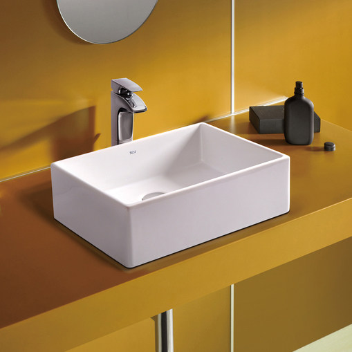 Умывальник Roca Bathroom Sophia над столешницей 327720000 подлинный художественный умывальник 465x415 мм