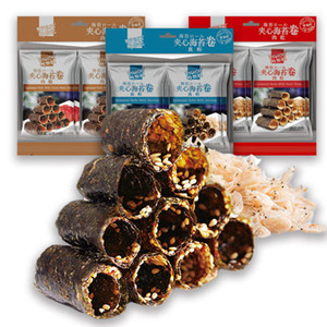 良一肉松海苔卷夹心肉脯真虾海苔卷