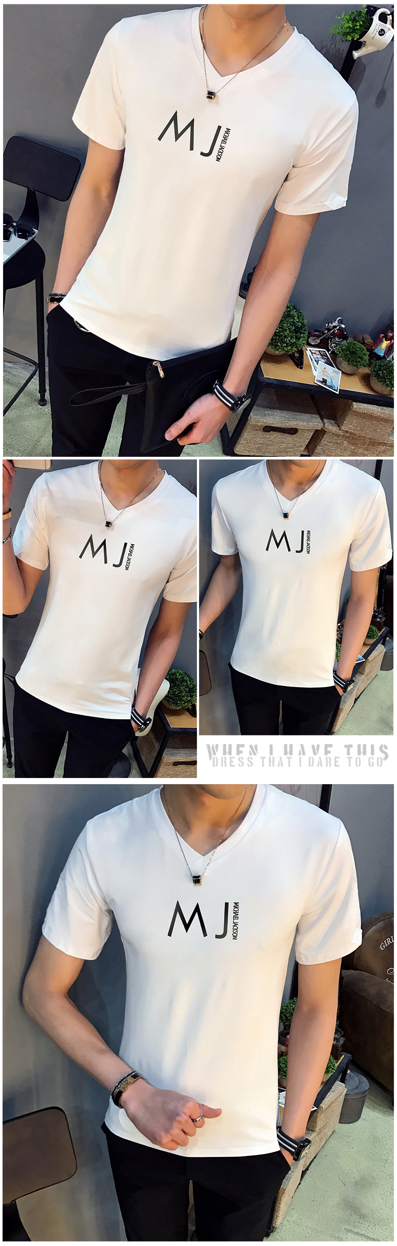 Mùa hè Nam Ngắn Tay Áo T-Shirt Nam V-Cổ Nam Sinh Viên Slim Nửa Tay Áo T-Shirt Dài Tay Áo Sơ Mi Nam của Xu Hướng