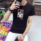 Mùa hè 2018 mới trẻ trung áo thun ngắn tay nam sinh viên Hàn Quốc thời trang áo sơ mi nửa tay nam xu hướng từ bi áo thun polo