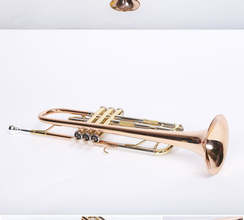 Authentic Murphyt nhạc cụ nhỏ / B phẳng sơn mài bằng đồng mạ bạc nhạc cụ số nhỏ người mới bắt đầu chơi chuyên nghiệp - Nhạc cụ phương Tây đàn mini