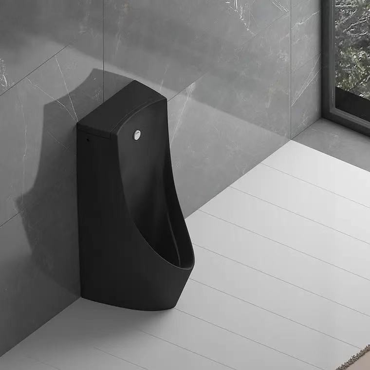 Black urinal integrated induction vertical urinal hotel public urinal floor toilet