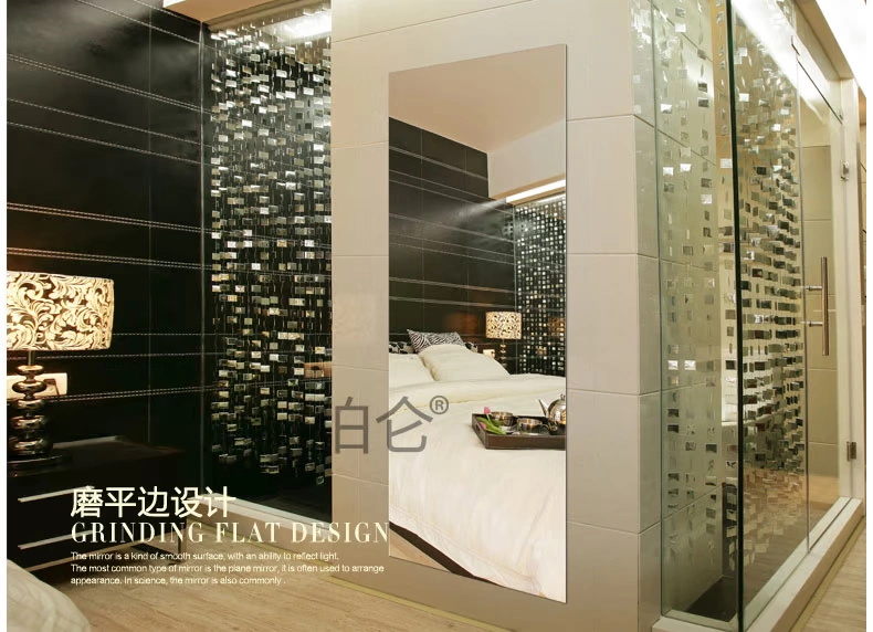 Buren không khung phù hợp gương thay đồ gương treo tường gương toàn thân gương tùy chỉnh vát bạc gương quần áo cửa hàng gương lớn - Gương gương cảm ứng
