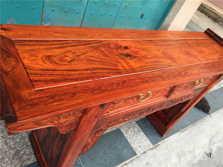 Sian gỗ hồng sắc (gỗ hồng sắc) squat trường hợp đầu gỗ đỏ trường hợp gỗ gụ nội thất nhà ở - Bàn / Bàn bàn ghế gỗ cổ điển	