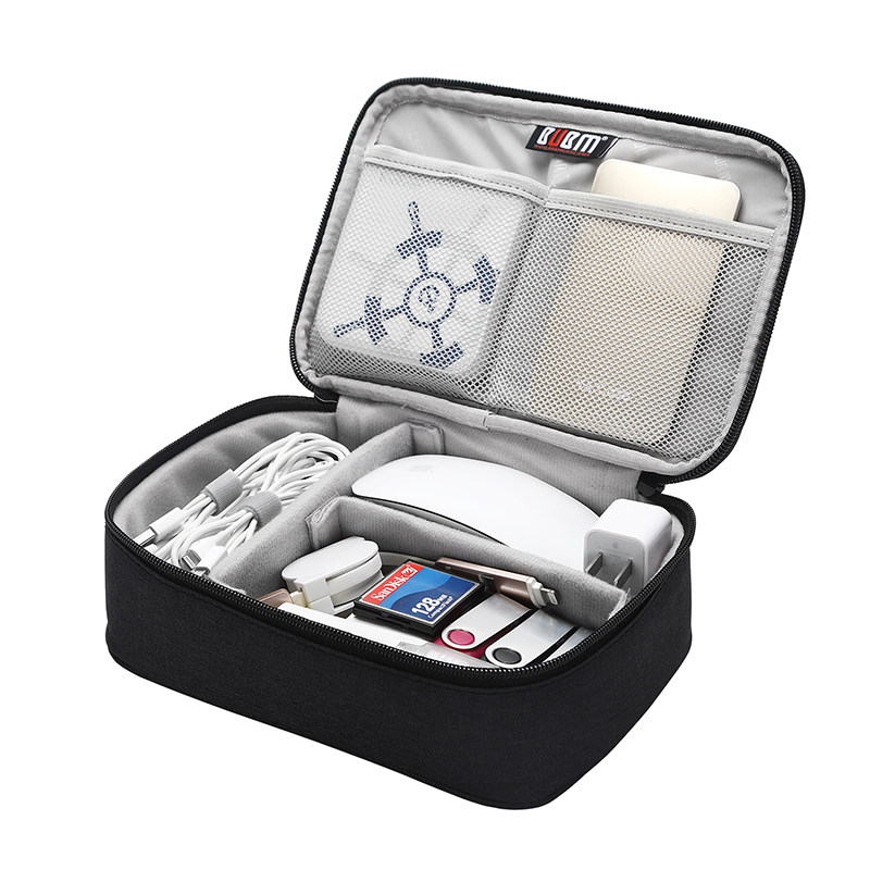 bubm digital storage bag laptop mouse power storage bag mobile charger USB storage box data cable storage bag small portable power adapter storage bag
