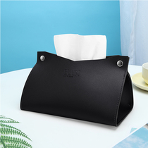  Tissue box Fabric toilet paper towel bag Leather simple dining living room desktop pumping tissue bag coffee table fabric portable small