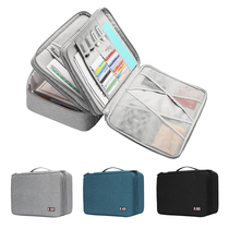Home storage card bag ID package large-capacity multi-layer storage bag important documents storage bag household registration box