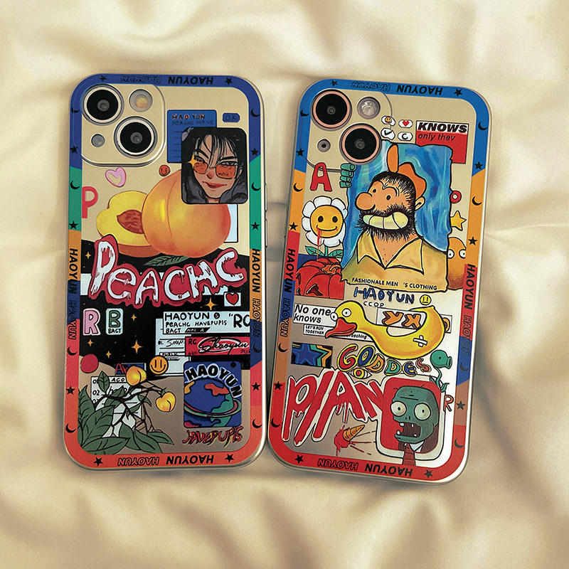 Sonun Plating Tide magazine applies Apple 13promax mobile phone protection shell iphone12mini advanced lovers xs cute 11 new xr male and female 7G8p