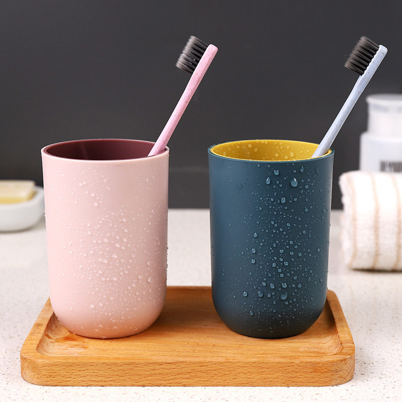 Mouthwatering cup minimalist for home double washers cup lovers mouth cup toothbrushing cup suit portable Nordic-style tooth-cylinder tooth barrel