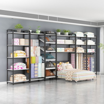 Quilt four-piece quilt core pillow home textile store display stand festive bedding container fabric Shelf shelf