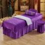 Beauty bed cover bốn bộ nhung pha lê mùa thu và mùa đông dày màu sắc đẹp thẩm mỹ viện sản phẩm đặc biệt massage vật lý trị liệu giường đặt drap giường spa