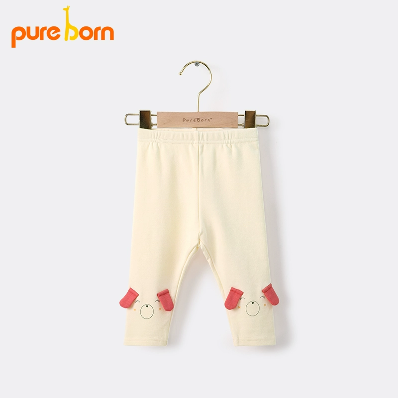 Quần legging cho bé gái Boruien mùa thu mới mặc ngoài quần bé dễ thương quần âu cotton quần bé - Quần