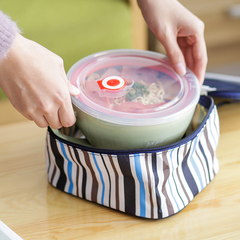 304 Stainless Steel Instant noodles bowl with lid Large bowl Single student instant noodles bowl