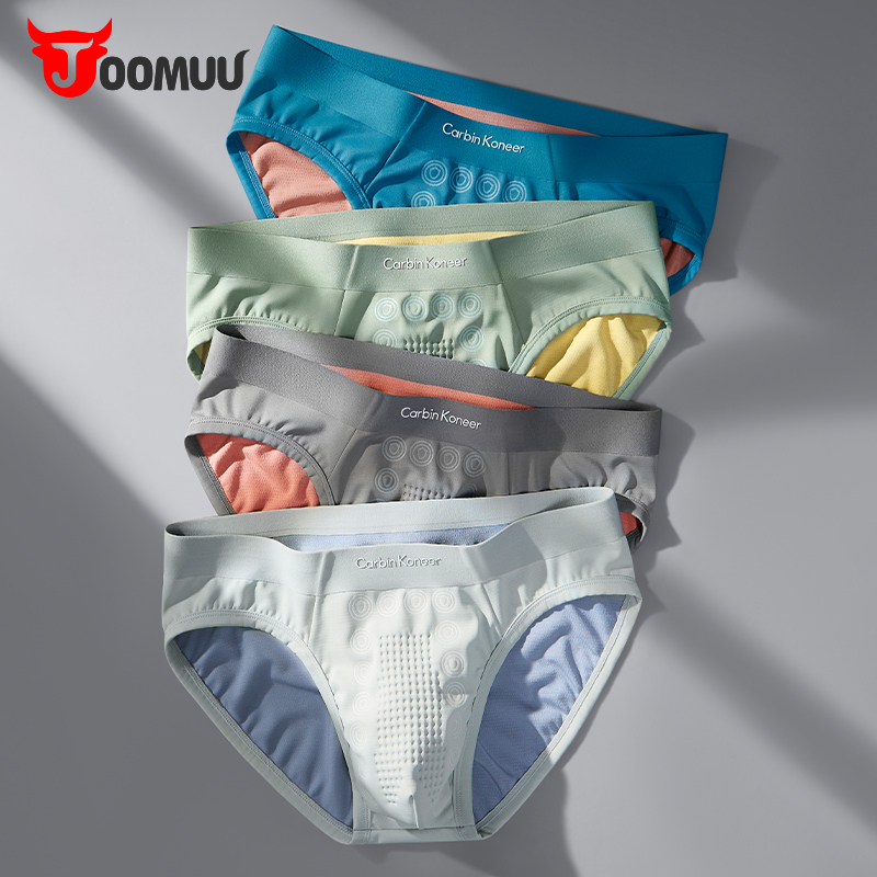 Double-Sided Zero-Feel Men's Briefs 100S Modal Ice Silk Antibacterial Men's Large Size Sports Shorts