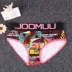 JOOMUU 包邮 lady les đẹp trai đồ lót tam giác cotton mắt cá chân quần rộng bên phim hoạt hình đồ lót thoải mái xu hướng quần lót cotton Giống cái