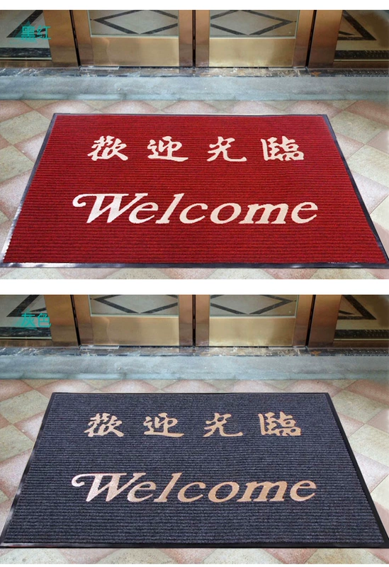 sọc Chào mừng bạn tùy chỉnh hoan nghênh mat ở phía trước của thảm lối vào nhà hàng thảm chùi chân thảm không trơn trượt bụi - Thảm sàn